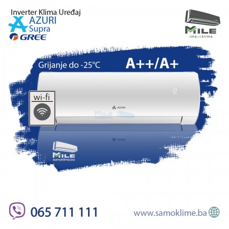 Azuri Supra AZURI-WO50VG inverter klima uređaj 18 -25°C Velika