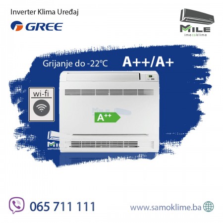 Gree Console GEH12AA podna inverter klima uređaj 12 -22°C Velika
