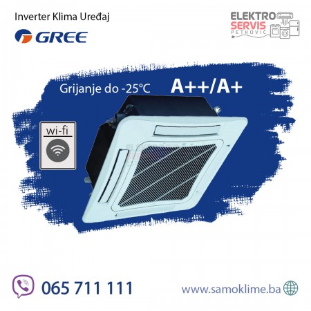 GREE klima uređaj komplet U-MATCH kasetna, GUD35W1/NhA-S/GUD35T1/A-S Velika