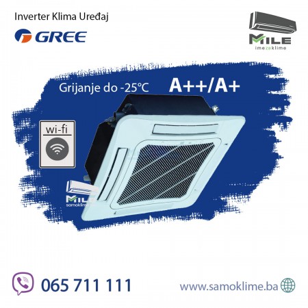 Gree U-Match kasetna inverter klima uređaj komplet 18 GUD50W1/NhA-S / GUD50T1/A-S Velika