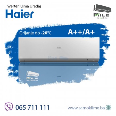 Haier Expert WIFI inverter klima uređaj 18 -20°C Velika