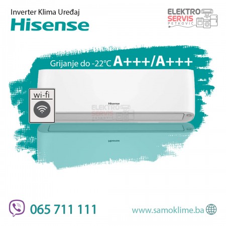 Inverter klima uređaj HISENSE 12K QG35XV0EG -22C Velika