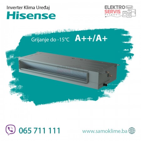 Multi i mono split kanalska klima Hisense 18000 BTU ADT52UX4RCL4 Inverter Velika