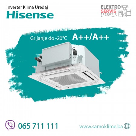 Multi i mono split kasetna klima Hisense 12000 BTU ACT35UR4RCC8 Inverter Velika